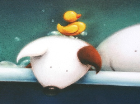 Close up detail of the Always Together Limited Edition Print by the artist Doug Hyde