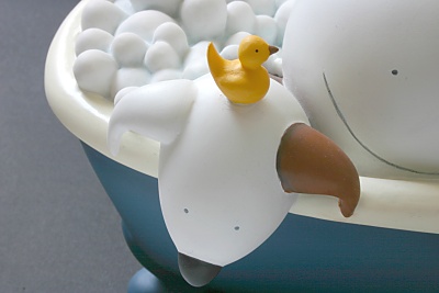 Closeup of the Always Together! Sculpture by the artist Doug Hyde