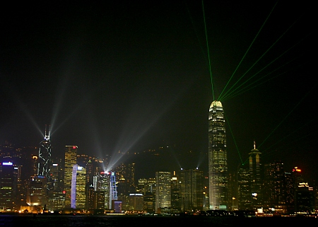 Hong Kong Skyline At Night