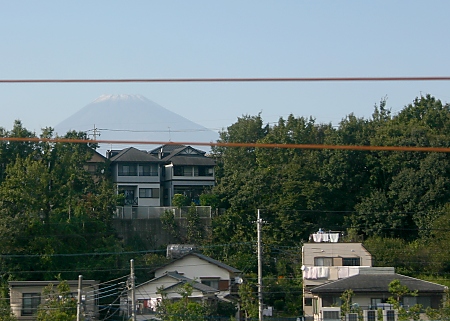 Mount Fuji from Shinkansen bullet train