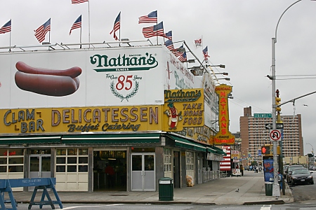 Nathan's Coney Island restaurant