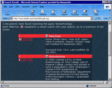 Output from an improved SearchResults.asp - as taken from my personal website