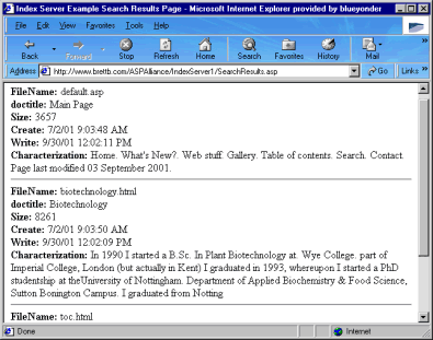 Output from SearchResults.asp