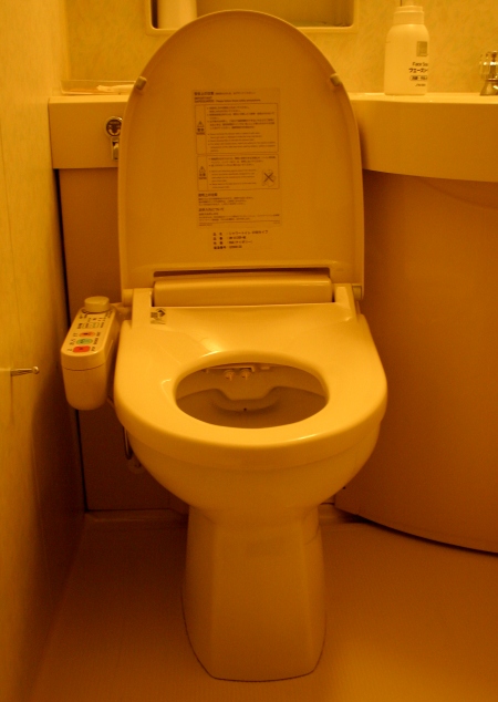 A Japanese electric toilet