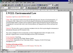 Perl 5 was used to convert course details to RTF files, which can be incorporated into departmental publications