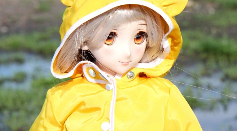 Dollfie Dream bear raincoat set