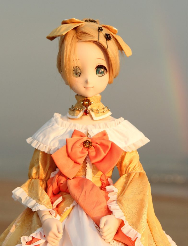 Dollfie Dream Sister Kizuna cosplaying as Kagamine Rin (Daughter of Evil)