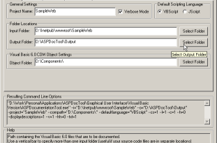 ASP Documentation Tool screenshot